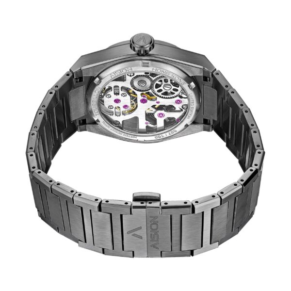 AISION AN T01 Hexapyramid Tourbillon Gun Metal - Image 4