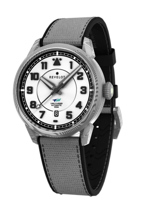 LIMA Flieger White Luminova Damascus Steel - Image 4