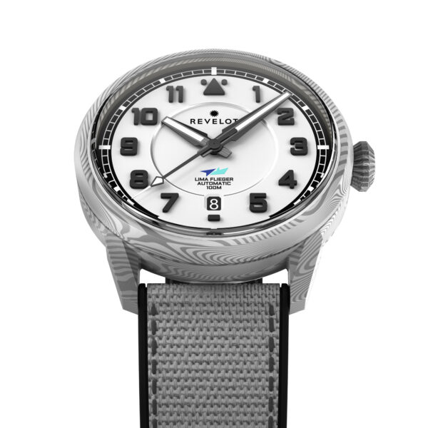 LIMA Flieger White Luminova Damascus Steel - Image 6