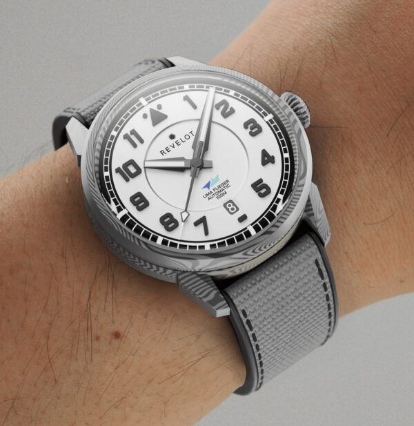 LIMA Flieger White Luminova Damascus Steel - Image 5