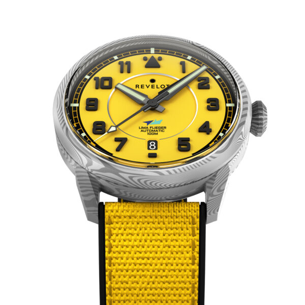 LIMA Flieger Yellow Luminova Damascus Steel