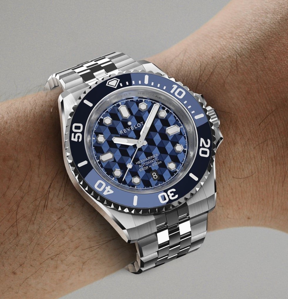 Hexmariner 42 Guilloche Blue Steel - Image 5